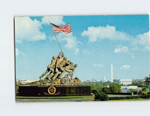 Postcard iwo jima - iwo, statue